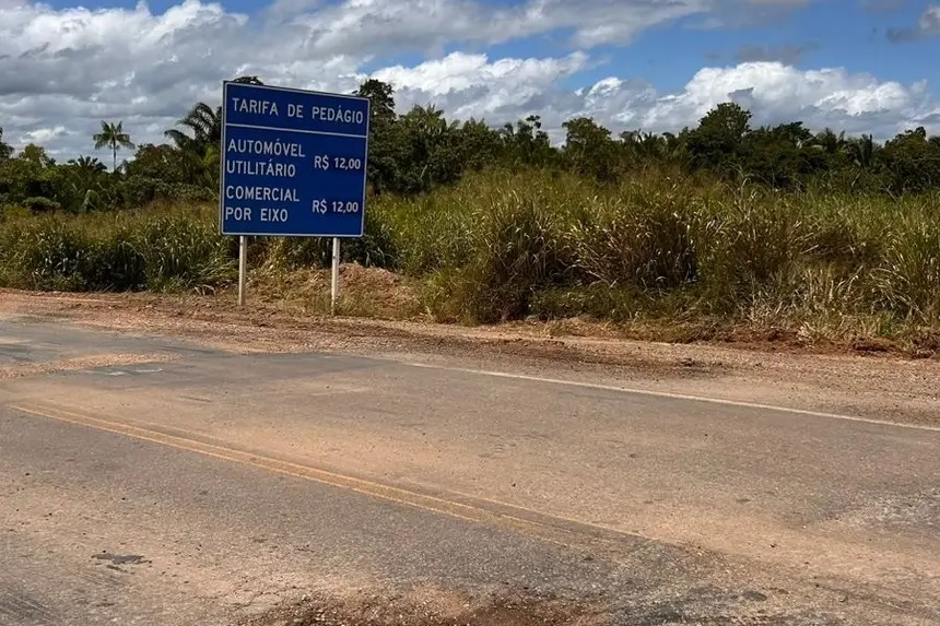 É suspensa a cobrança de pedágio em trechos da PA-150 entre Nova Ipixuna e Tailândia