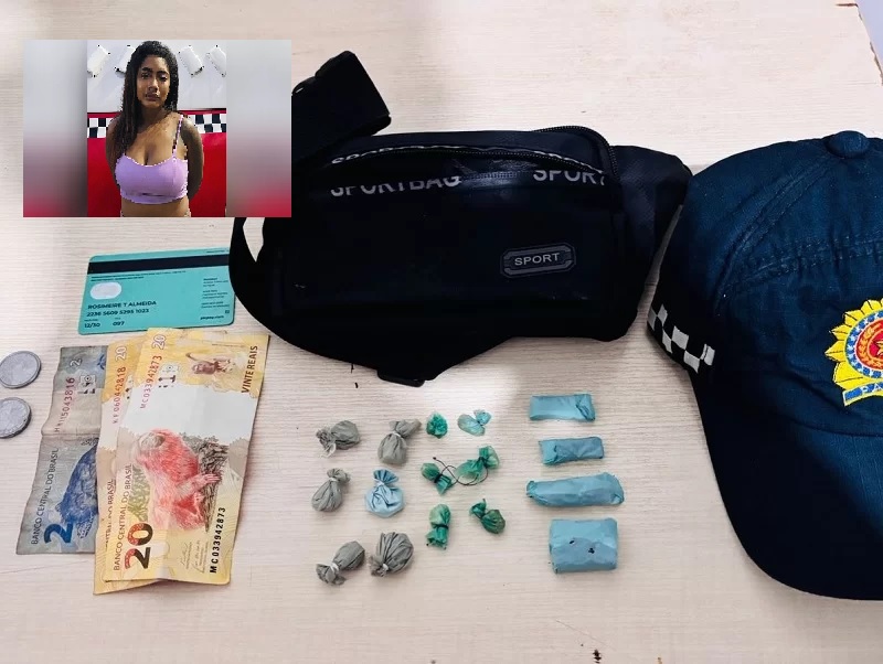 Pochete com entorpecentes entrega de ‘bandeija’ mulher em Tailândia (PA)